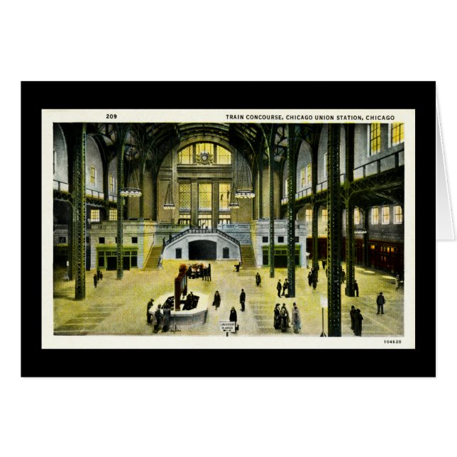 Train Concursus Chicago Union Station  (Voorkant Horizontaal)