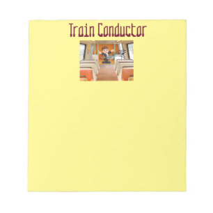 Train Conductor Locomotive Melody door Funnycomb Notitieblok