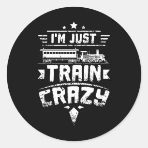 Train Crazy Ronde Sticker