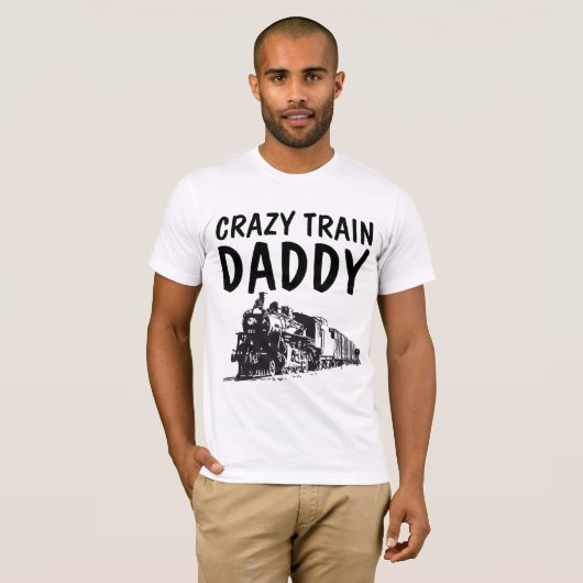 TRAIN CRAZY T-shirts DADDY DAD (Devant entier)