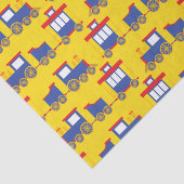 Train Cute Choo-Choo 1st Birthday Party Thema Tissuepapier (Detail)