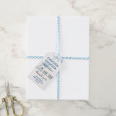 Train Dank u Labels Verjaardag Baby shower Cadeaulabel (Met Touw)
