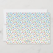 Train d'anniversaire invitation de deux ans (Dos)