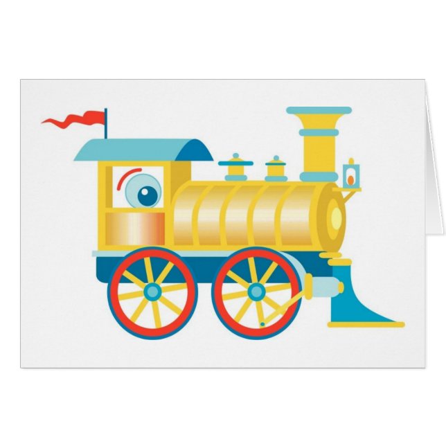 Train de jouets coloré (Devant horizontal)