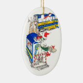 Train de Noël Whimsical de la faune Ornement de l' (Droite)