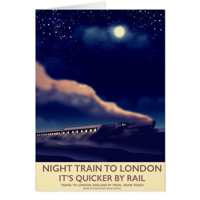 Train De Nuit Pour Londres. (Devant)