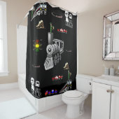 Train de rideau de douche (En situation)