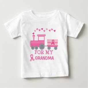 Train de rose de cancer du sein pour mon T-shirt