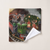 Train de vacances Merry Mouse (Gant de toilette)