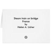 Train de vapeur sur le pont (Dos Horizontal)