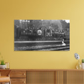 Train Donning US Flags Canvas Afdruk (Insitu (Woonkamer))