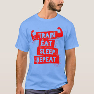 Train Eat Sleep Herhalen T-shirt