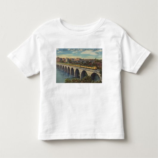 Train- en oversteekbrug kinder shirts (Voorkant)
