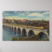 Train- en oversteekbrug poster (Voorkant)