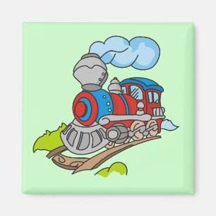 Train- en rode roodhemden en cadeautjes magneet