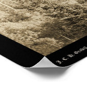 Train Engine bij Black Hills SD WY 1890 Poster (Hoek)