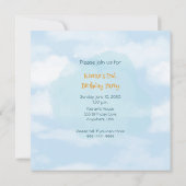Train Engine Boy 2nd. Invitation d'anniversaire (Dos)