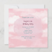 Train Engine Girl 1e verjaardag Kaart (Achterkant)