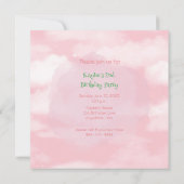 Train Engine Girl 2e verjaardag Kaart (Achterkant)