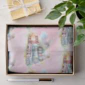 Train Engine Girl Birthday Tissuepapier (Geschenk)