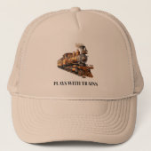 Train Engine Plays met treinen of tekst aanpassen Trucker Pet (Voorkant)