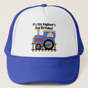 Train Engineer 2e verjaardag overhemden en cadeaus Trucker Pet
