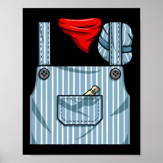 Train Engineer Conductor Kostuum Halloween Train E Poster (Voorkant)