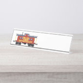 Train Enthusiast Bureau Naambordje (Voorkant)