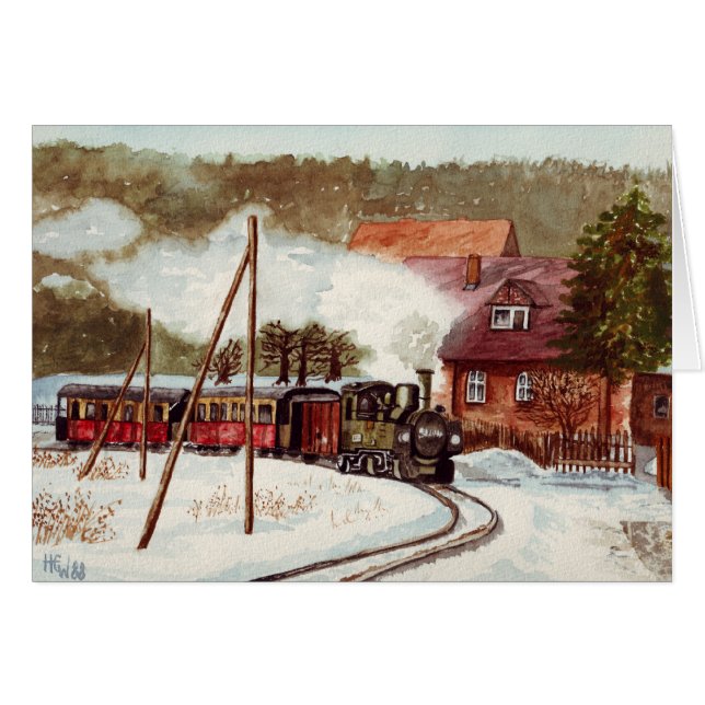 Train européen de vapeur (Devant horizontal)