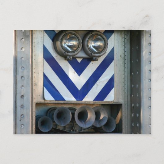 Train Face Briefkaart (Voorkant)