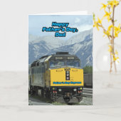 Train Fête des pères Express à la carte papa (Fleur jaune)