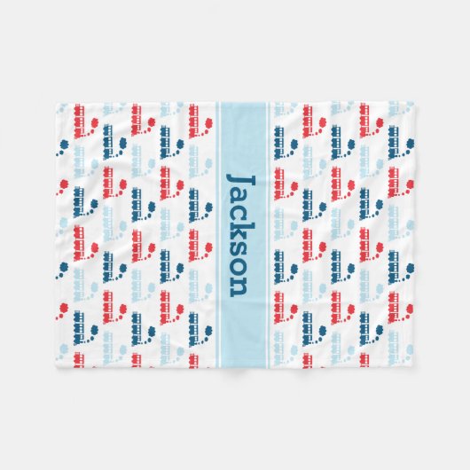 Train Fleece Blanket (Voorkant (Horizontaal))