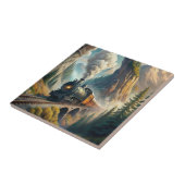 Train Fleece Blanket Tegeltje (Zijkant)