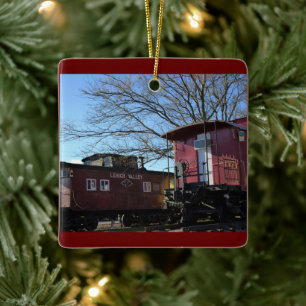 Train foto keramisch ornament