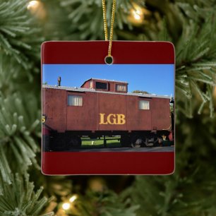 Train foto keramisch ornament