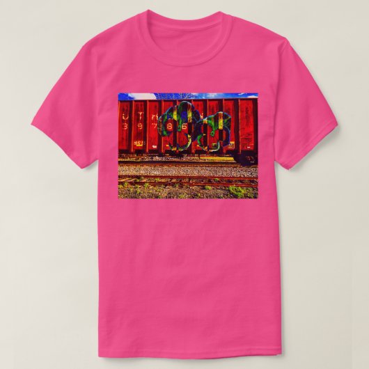 Train Graffiti T-shirt (Design voorkant)