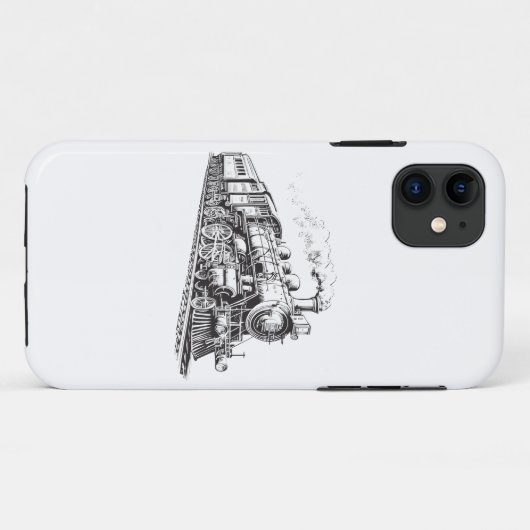 Train  Grafisch Ontwerp Schets Retro Stoom Case-Mate iPhone Case (Achterkant (horizontaal))