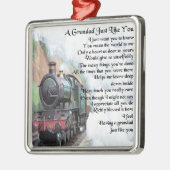 Train - Grandad Poem Metalen Ornament (Links)