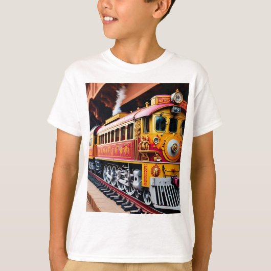 " Train Graphic T-Shirt – Classic Rail Road (Voorkant)
