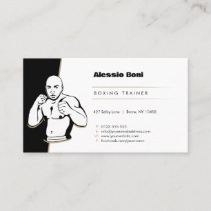 Train hard Boxingtrainer Visitekaartje