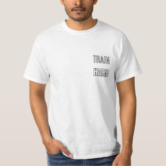 Train Hard Gym Typografie Ontwerp | Fitness Motiva T-shirt