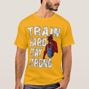 Train Hard Stay Strong – Motiverende Gym T-shirt