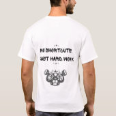 TRAIN HARDE WITTE T-SHIRT (Achterkant)