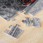 Train in Winter Scene Legpuzzel (Zijkant)