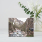 Train Inca à Machu Picchu au Pérou carte postale (Debout devant)