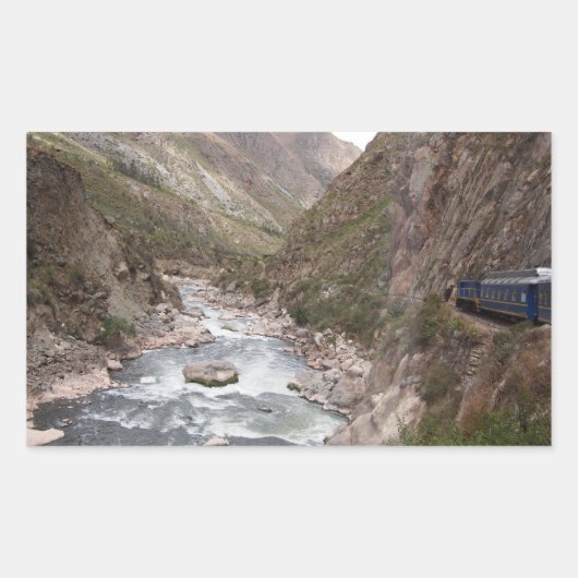Train Inca à Machu Picchu autocollant (Devant)