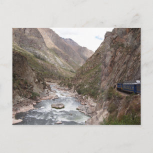 Train Inca vers Machu Picchu carte postale