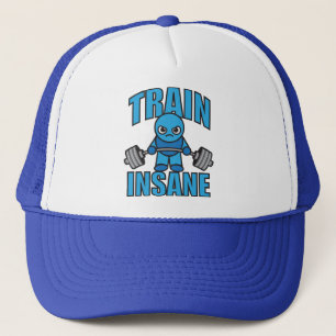 TRAIN INSANE Kawaii Gewichtheffer Deadlift Workout Trucker Pet