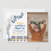 Train Invitation Anniversaire Chugga Chugga Deux D (Devant)