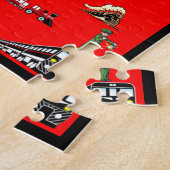 Train Jigzaag Puzzle Legpuzzel (Zijkant)